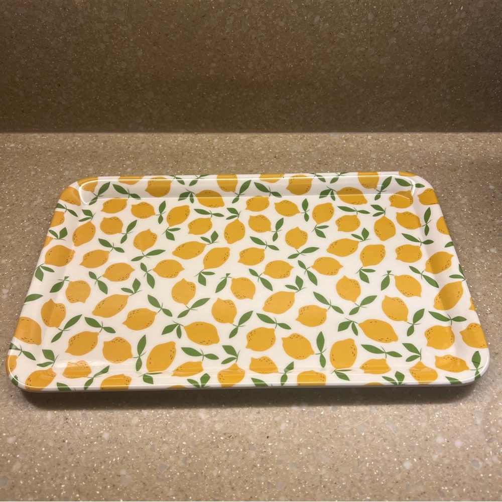❤️ To The Market Lemon Melamine Tray